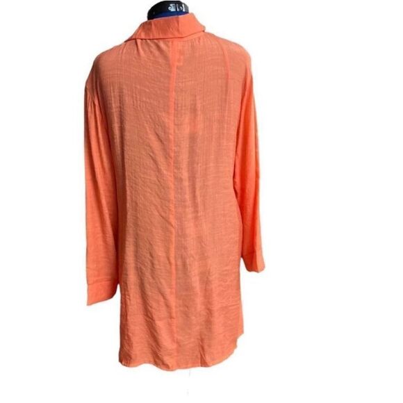 TIME & TRU Orange Top Wrap 3/4 Sleeves Size XL New With Tags - Picture 6 of 12